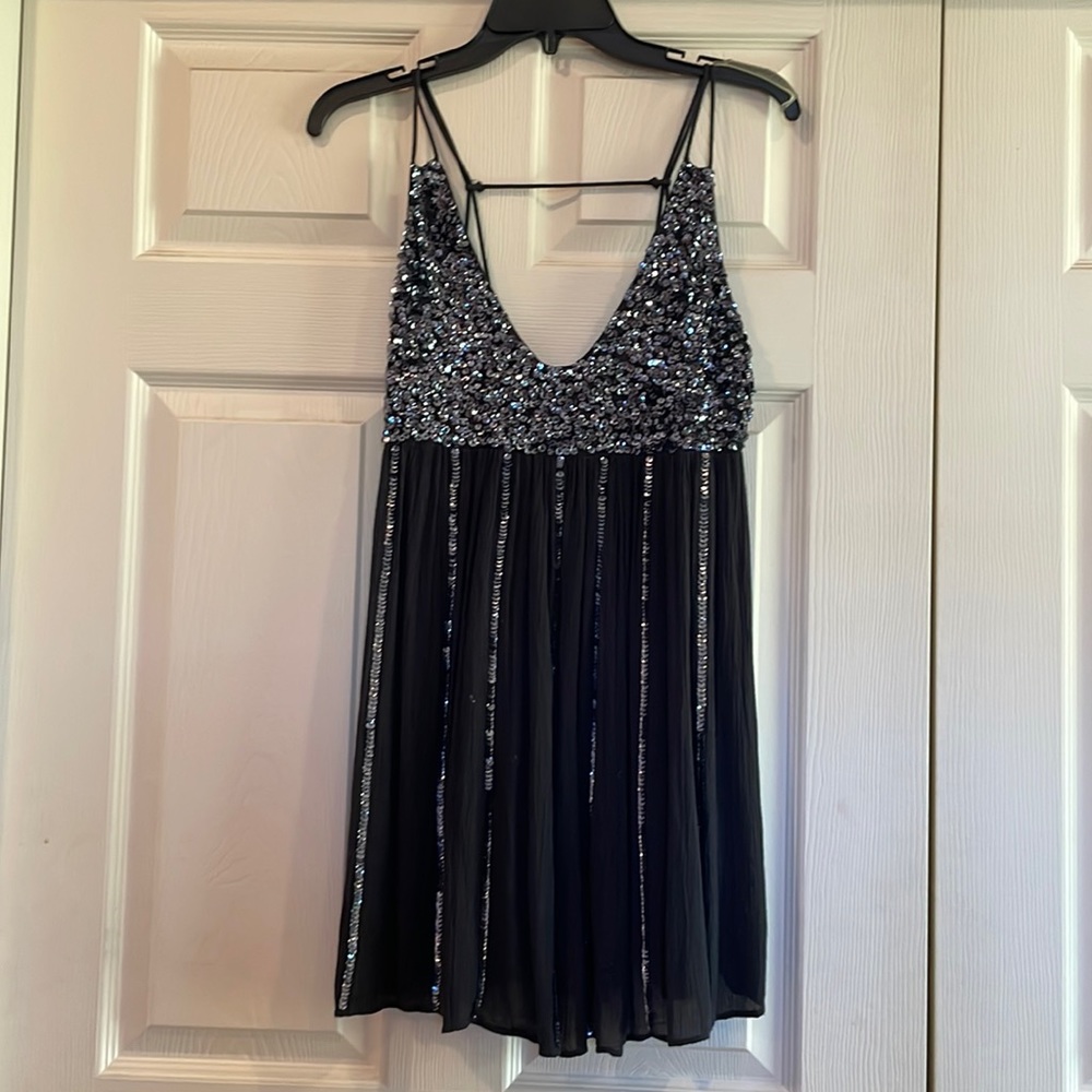 Black Free People Baby Doll Dress